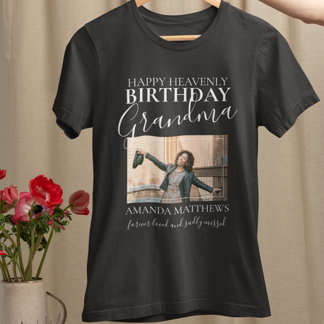 Cumpleaños Celestial Abuela | Camiseta conmemorati (Subido por el creador)