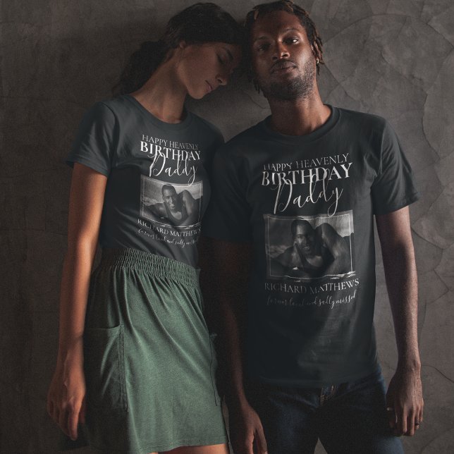 Cumpleaños Celestial Papá | Camiseta conmemorativa (Subido por el creador)