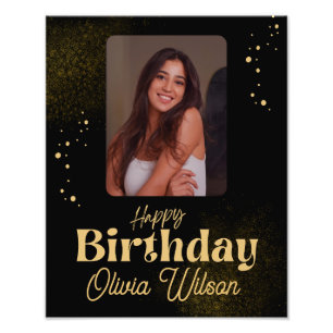 Cumpleaños con foto y nombre personalizados