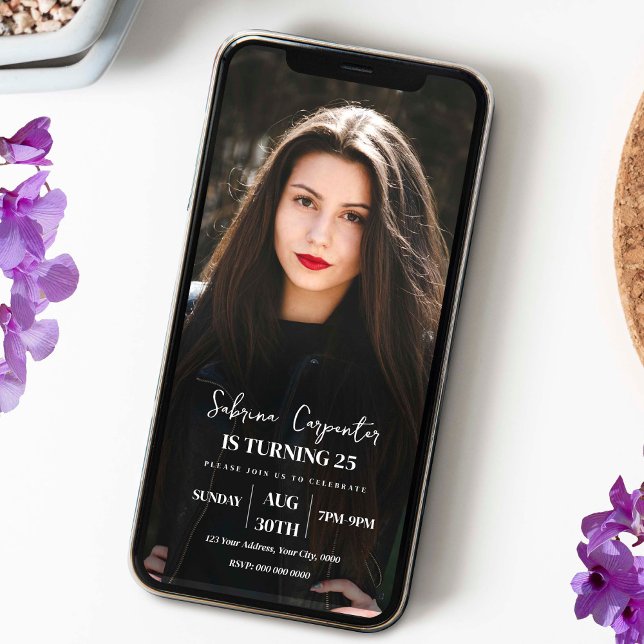 Cumpleaños con invitación fotográfica (Subido por el creador)