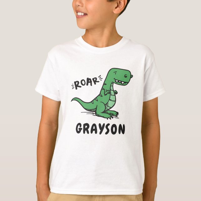 Cumpleaños conocido de la camiseta de T-Rex del (Anverso)