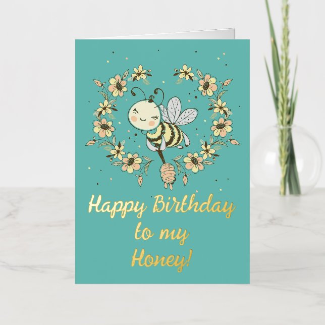 Cumpleaños Corona de Abeja Caprichosa (Anverso)