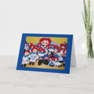 **CUMPLEAÑOS DE 4 AÑOS** DE LA TARJETA RAGGEDY ANN