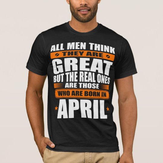 Cumpleaños de abril camiseta