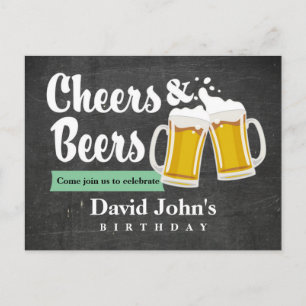 cumpleaños de animaciones y cervezas Invitación po