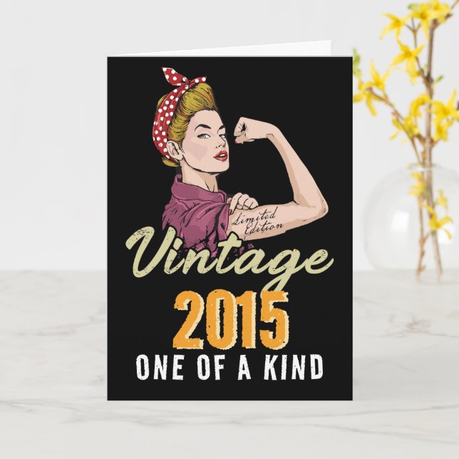 Cumpleaños De Año personalizado Para Su Tarjeta De (flor amarilla)