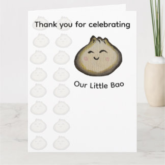 Cumpleaños de Bao Dumpling Agradecimiento