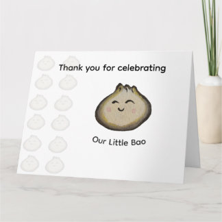 Cumpleaños de Bao Dumpling Agradecimiento