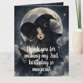 cumpleaños de brujita número dos || tarjetas de ag