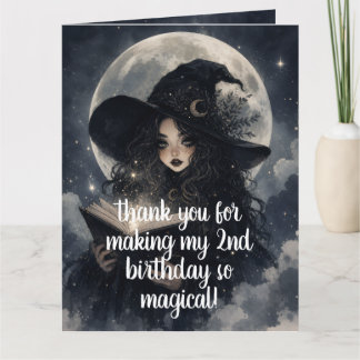 cumpleaños de brujita número dos || tarjetas de ag