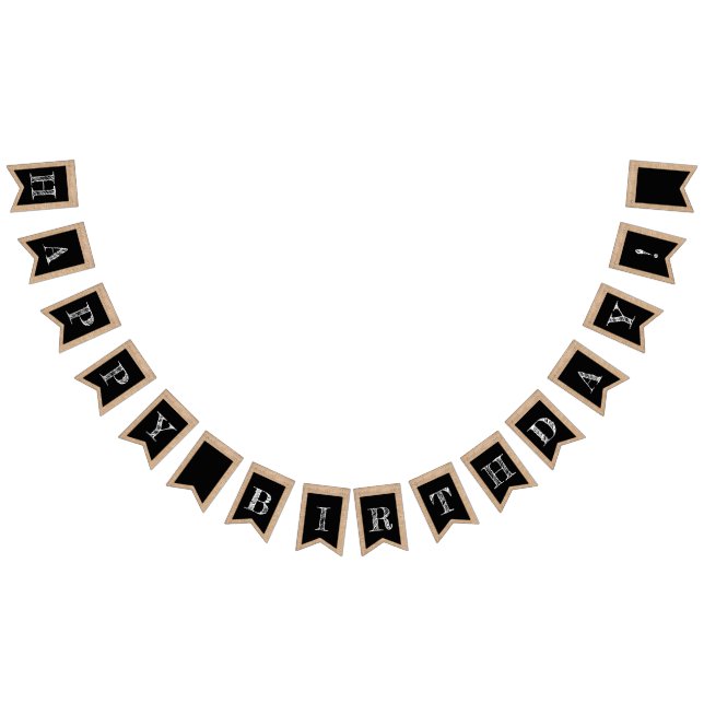 Cumpleaños de encargo de la bandera rústica de la (Todo)