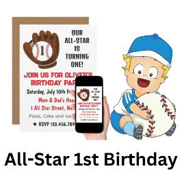 Cumpleaños de Estrella Invitación para el Primer C