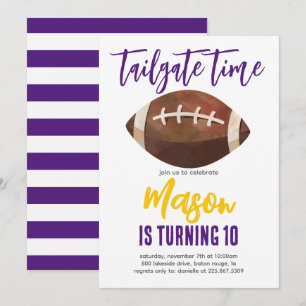 Cumpleaños de fútbol, invitación de COLOR COMBO