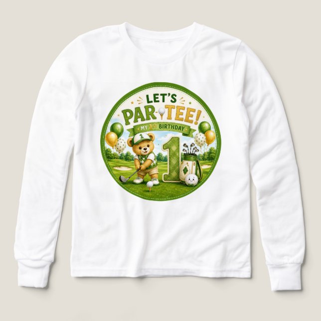 Cumpleaños de golf 1er año (Diseño frontal)