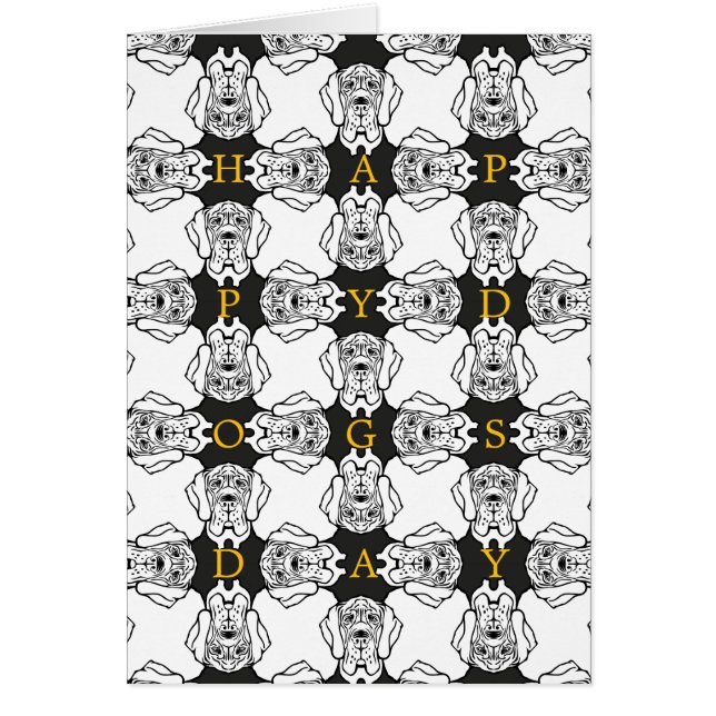 Cumpleaños de Gran Danés (Frente)