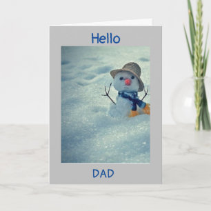 **CUMPLEAÑOS DE INVIERNO A MI PAPÁ** TARJETA