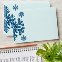 Cumpleaños de invierno de la Marina Blue Snowflake