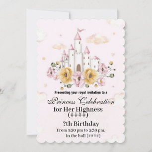 cumpleaños de invitación de princesa