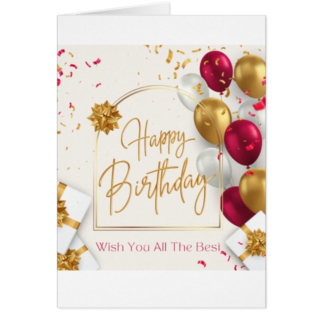 cumpleaños de invitación de tarjeta (Frente)