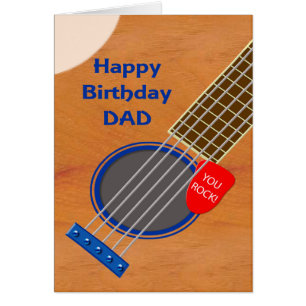 Cumpleaños de Jugador de Guitarra de Papá