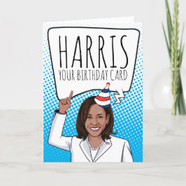 Cumpleaños de Kamala Harris: Harris, tu tarjeta de