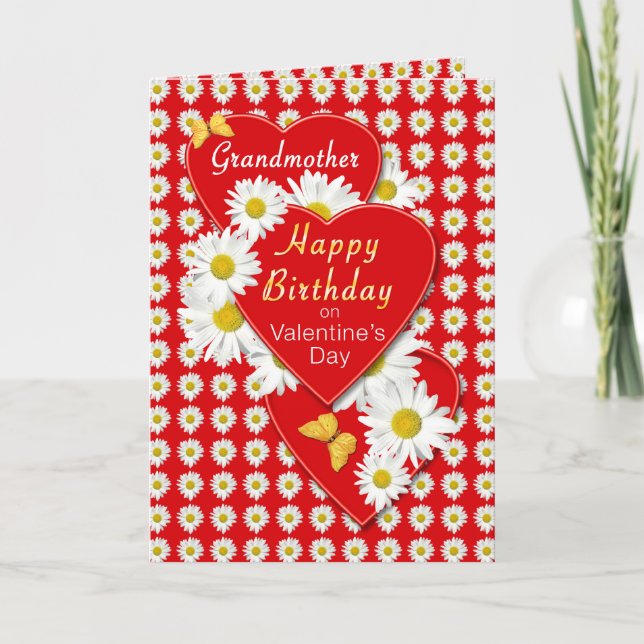 Cumpleaños De La Abuela Con Tarjeta De El día de S (Anverso)