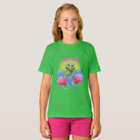 Cumpleaños de la camiseta del chica de la Rana Sal