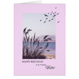 Cumpleaños de la hermana, escena costera