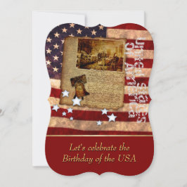 Cumpleaños de la invitación del Partido de los Est