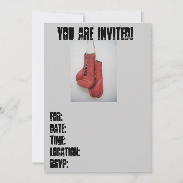 Cumpleaños de la invitación o cuaesquiera guantes (Anverso)