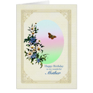 Cumpleaños de la madre con flores