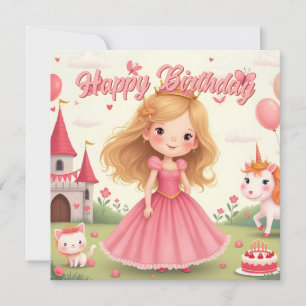 Cumpleaños de la princesa de hadas en un sueño ros