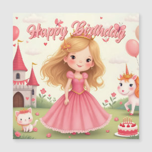 Cumpleaños de la princesa de hadas en un sueño ros