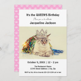 Cumpleaños de la Reina - Invitación de cumpleaños