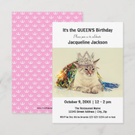 Cumpleaños de la Reina - Invitación de cumpleaños 