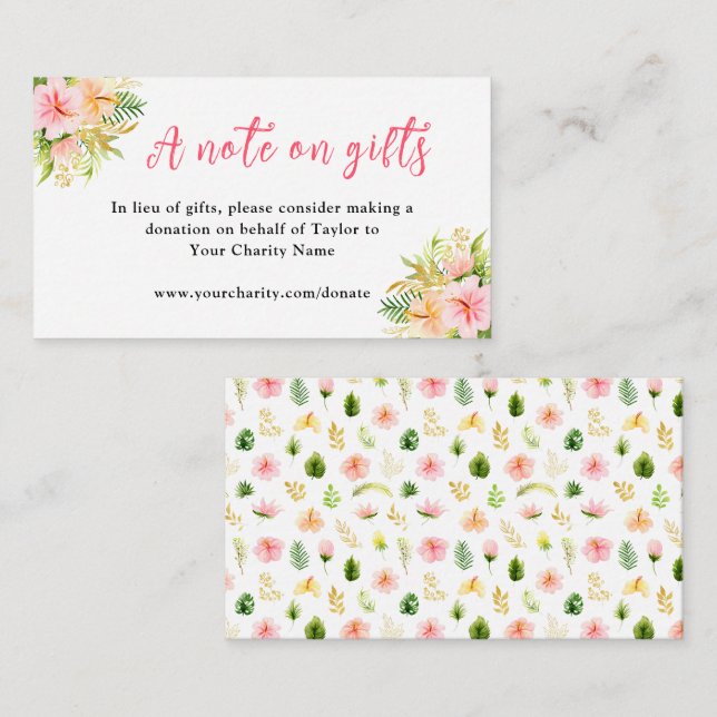 Cumpleaños De La Selva Tropical Una Nota Sobre Reg (Anverso / Reverso)