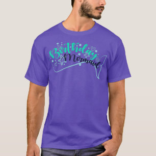 Cumpleaños de la sirena camiseta de la sirena Chic