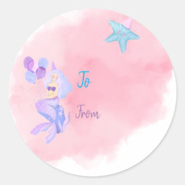 Cumpleaños De La Sirena Desde La Etiqueta Personal