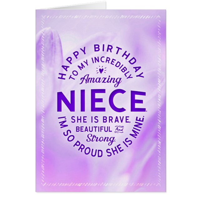 Cumpleaños de la sobrina, eres una bendición (Frente)