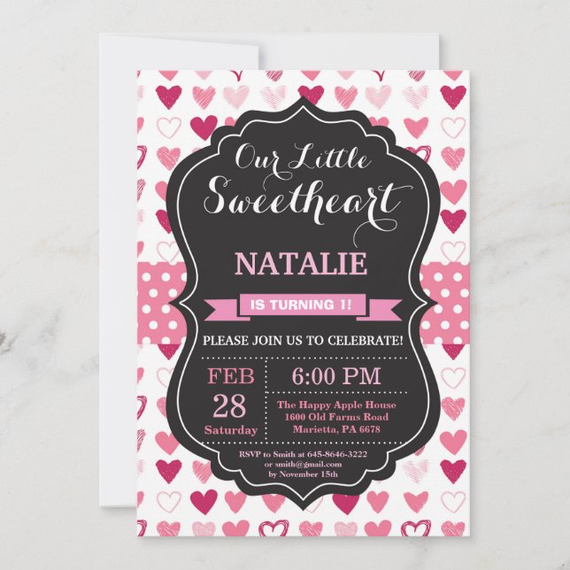 Cumpleaños de la tarjeta del día de San Valentín (Anverso)