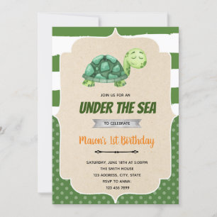 Cumpleaños de la tortuga por invitación del mar