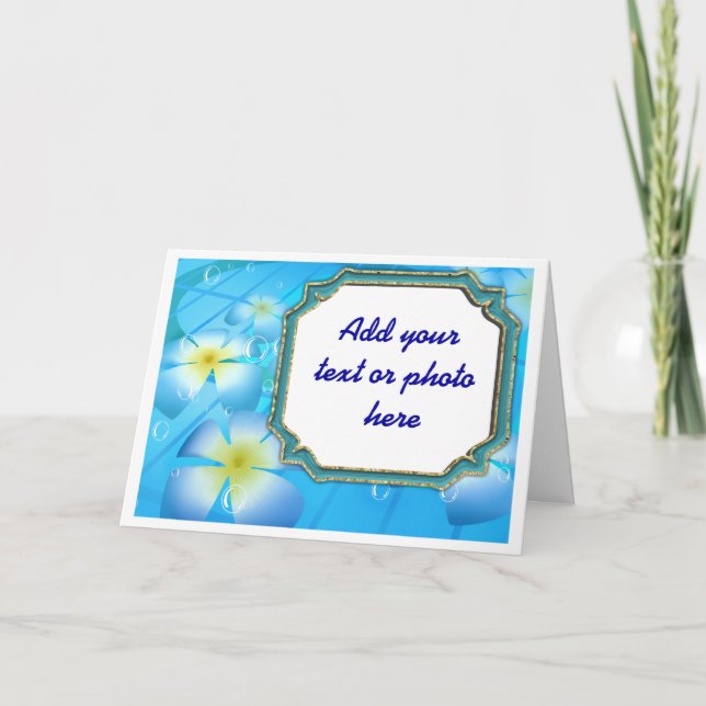 Cumpleaños de las Flores Tropicales, Invitaciones  (Anverso)