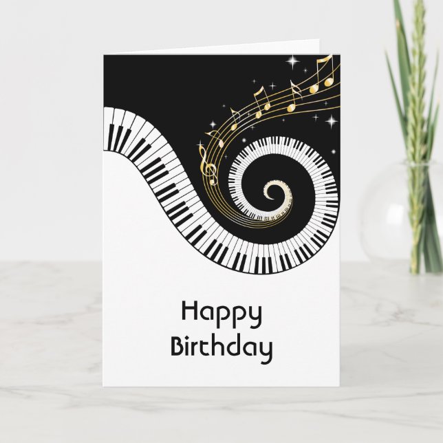 Cumpleaños de las llaves del piano y de las notas (Anverso)