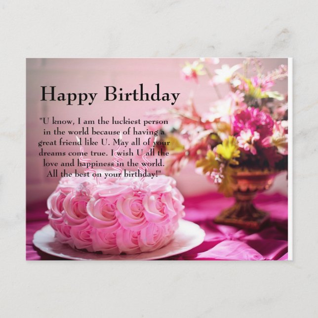 Cumpleaños de las tarjetas (Anverso)