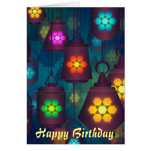 Cumpleaños de los Farolis Árabes de Marruecos (Frente)
