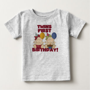 Cumpleaños de los gemelos - Chicas camisetas y reg