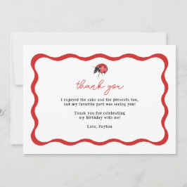 Cumpleaños de Mariquita Agradecimiento