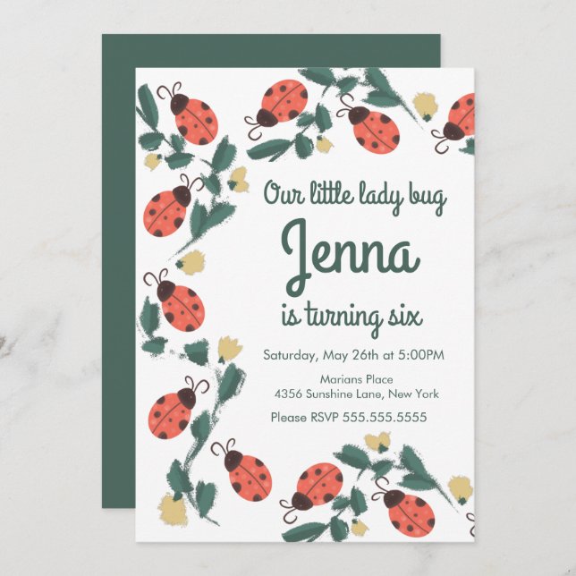 Cumpleaños de Mariquita Pintoresca (Anverso / Reverso)