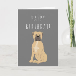 Cumpleaños de Mastiff o agrega tu propia tarjeta d
