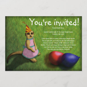 Cumpleaños de Meerkat, invitación